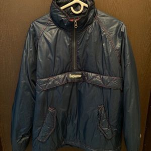 Supreme Navy Red Contrast Stitch Pullover